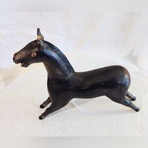 Artistic Black Horse Sculpture